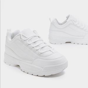 Nasty Gal chunky faux leather sneakers